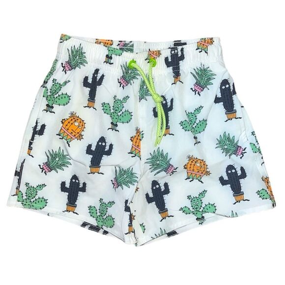 Boys Cute Cactus Swim Trunks - Picture 1 of 2